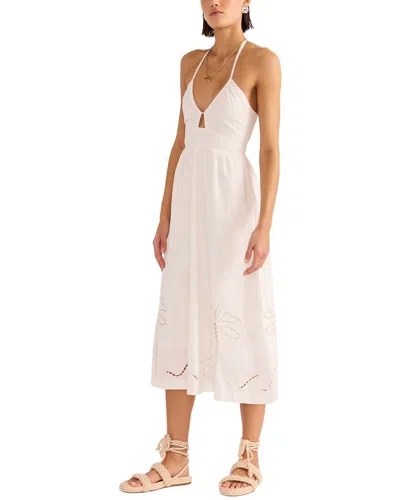 Minkpink Romina Broderie Midi Dress In White