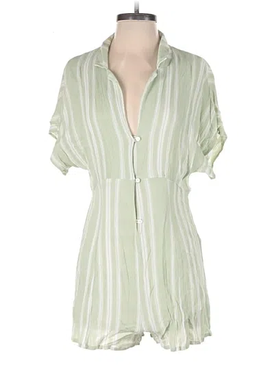 Pre-owned Minkpink Romper In Green