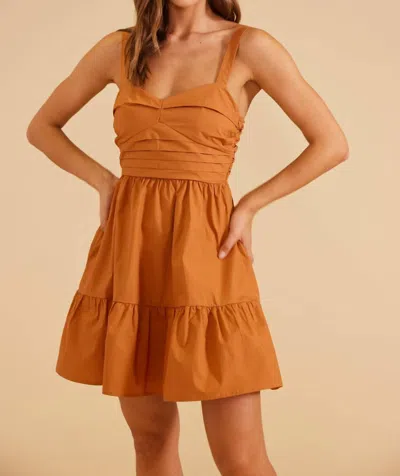 Minkpink Serano Mini Dress In Ginger In Orange