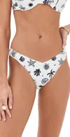 Minkpink Shell Bikini Bottoms Ivory/black In Ivory/black