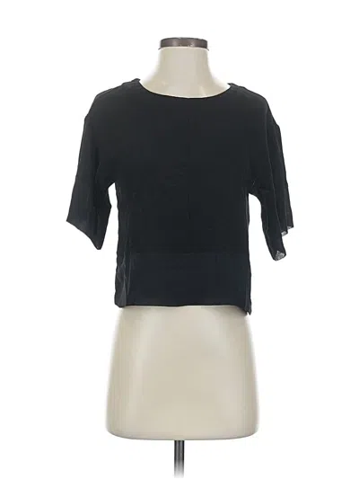 Pre-owned Minkpink Short Sleeve Top Black Boatneck Tops