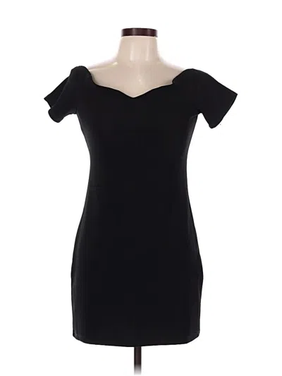 Pre-owned Minkpink Short Sleeve Top Black Off The Shoulder Neckline Tops