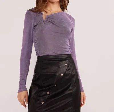 Minkpink Sidra U Wire Top In Slate In Grey