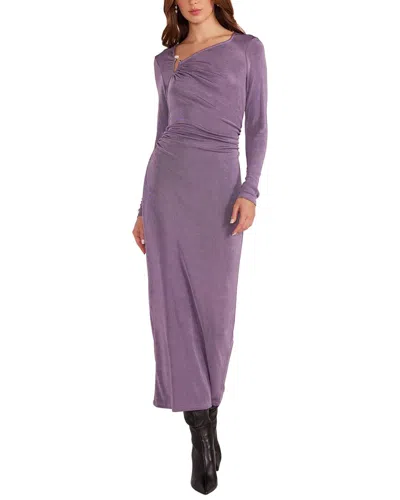 Minkpink Sidra U-wire Midi Dress In Purple