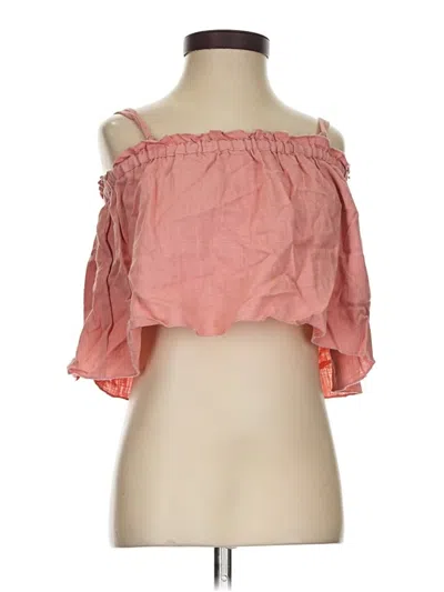 Pre-owned Minkpink Sleeveless Blouse In Pink