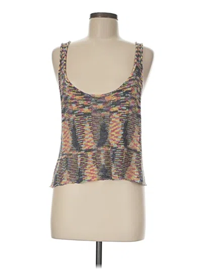 Pre-owned Minkpink Sleeveless Top Gray Sweetheart Neckline Tops