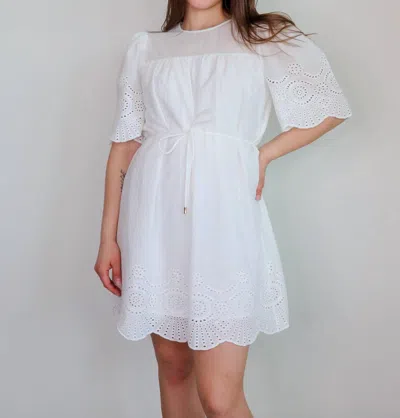 Minkpink Starling Shift Mini Dress In White