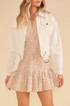 MINKPINK SUTTON DENIM JACKET IN CREAM