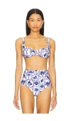 Minkpink Sylvie Bra Bikini Top In Postcard Floral