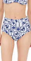 Minkpink Sylvie High Bikini Pant In Postcard-floral
