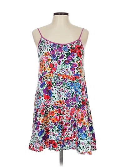 Pre-owned Minkpink Tank Top Purple Strapless Neckline Tops