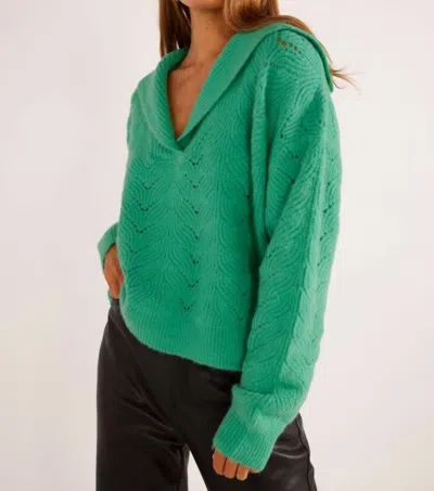 Minkpink Taylor Jumper Sweater In Spearmint In Green