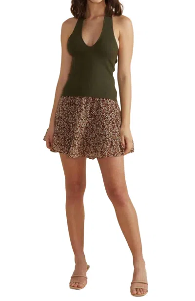 Minkpink The Maitland Knit Top In Olive In Green