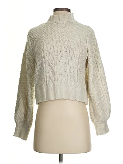 Pre-owned Minkpink Turtleneck Sweater In Ivory