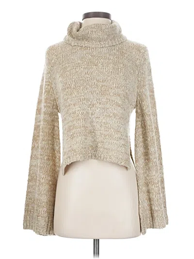 Pre-owned Minkpink Turtleneck Sweater In Tan