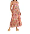 Minkpink Valla Midi Dress In Pink Floral In Multi
