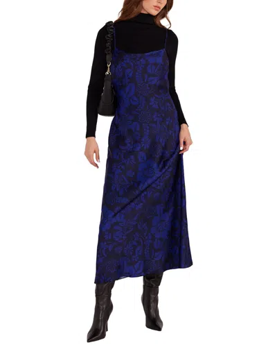 Minkpink Vivi Bias Maxi Dress In Blue