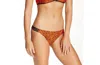 Minkpink Wild Weather Animal Print Bikini Bottom In Multi-color In Orange