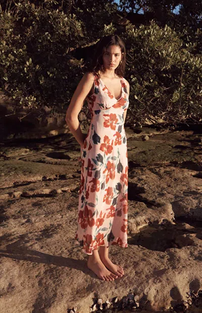 Minkpink Women's Arabella Bias Midi Dress In Red In Neutral