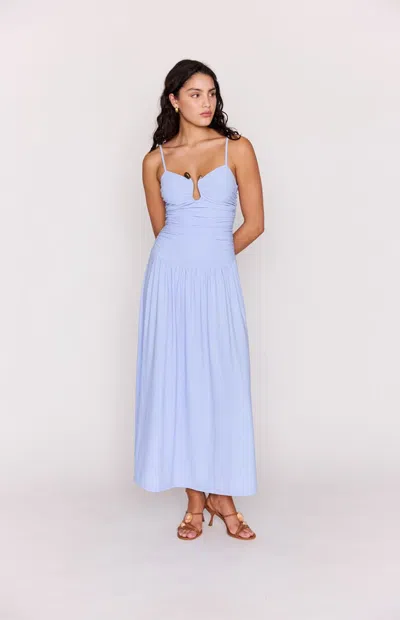 Minkpink Women's Bianca Drop Waist Maxi Dress In Powder Blue
