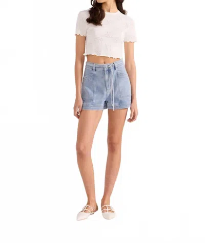 MINKPINK WOMEN'S BOWIE POINTELLE KNIT TOP IN WHITE