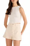 Minkpink Women's Codi Panel Short In Cream In Neutral