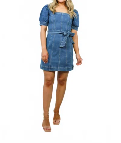 Minkpink Women's Ellis Panel Mini Dress In Denim Blue