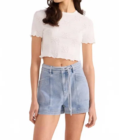 Minkpink Women's Oliver Denim Short In White