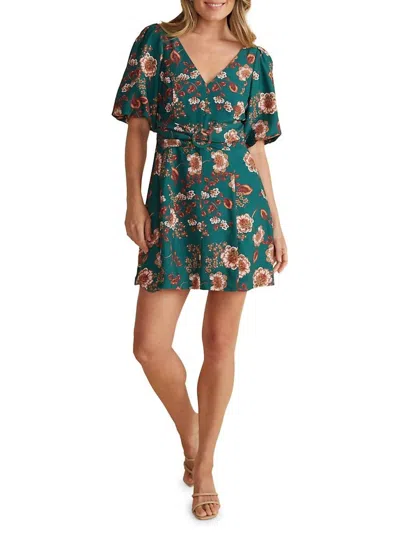 Minkpink Women's Olivia Belted Mini Dress In Multi