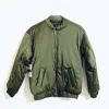 Minkpink Women's Simple Bomber Puffer Jacket In Green In Green