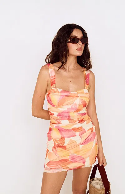 Minkpink Women's Solana Floral Mesh Mini Dress In Multi