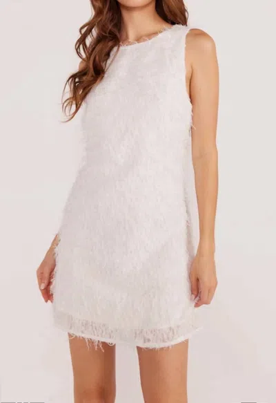 Minkpink Yuki Shift Dress In Ivory In Multi