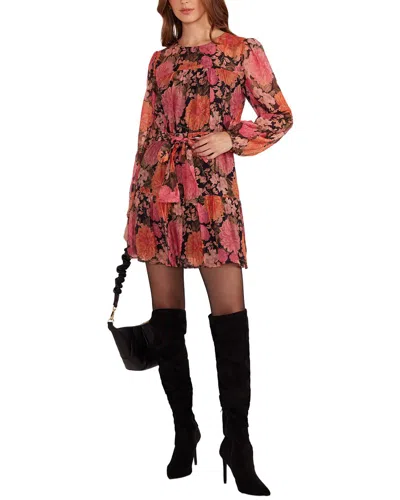 Minkpink Yvaine Long Sleeve Mini Dress In Multi