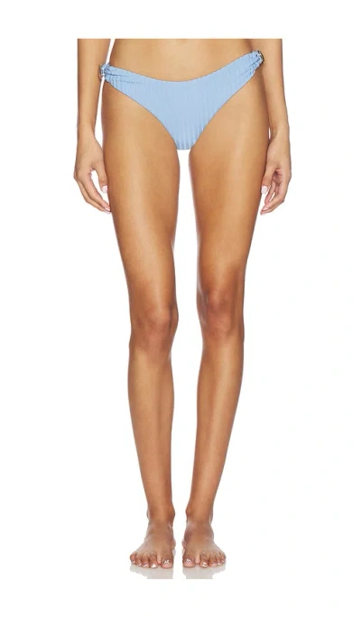 Minkpink Zephyr Shell Bikini Bottom In Blue
