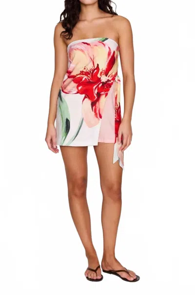Minkpink Zinnia Macro Floral Print Mini Dress In Multi