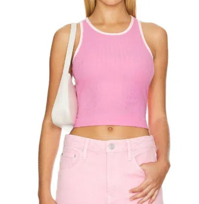 Minkpink Ziva Contrast Tank Top In Pink