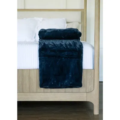 Minky Couture Plush Night Sky Blanket In Blue