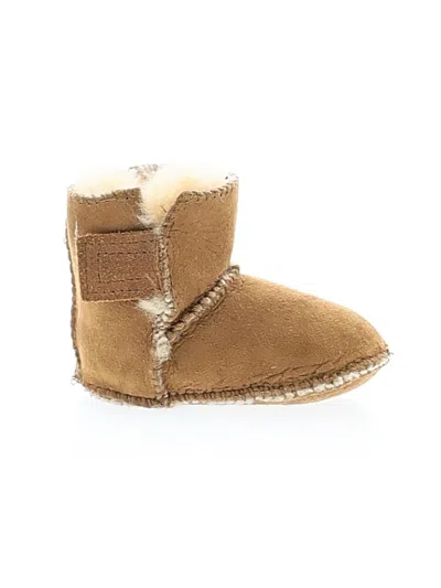 Pre-owned Minnetonka Kids'  Ankle Boots In Tan
