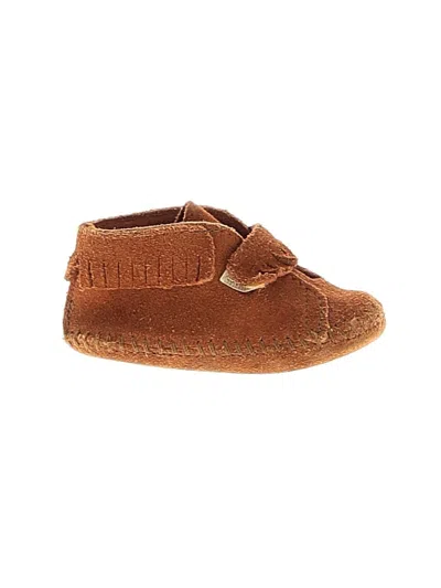 Pre-owned Minnetonka Kids'  Booties In Brown