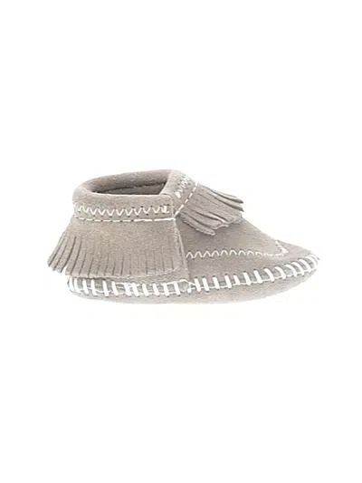 Pre-owned Minnetonka Kids'  Booties In Gray