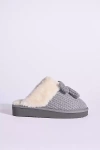 Minnetonka Bowelle Scuff Slide Slippers In Gray