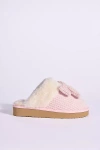 Minnetonka Bowelle Scuff Slide Slippers In Pink
