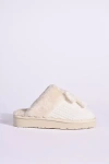 Minnetonka Bowelle Scuff Slide Slippers In White