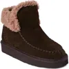 Minnetonka Chandra Faux Shearling Lined Bootie In Blue