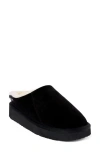 Minnetonka Coze Around Faux Fur Clog Slipper In Black