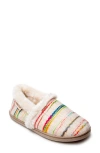 Minnetonka Dina Faux Fur Lined Slipper In White