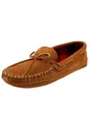 Minnetonka Suede Sole Moccasin In Brown