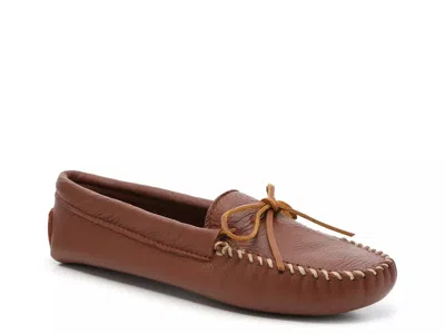 Minnetonka Double Softsole Moccasin Slipper In Brown