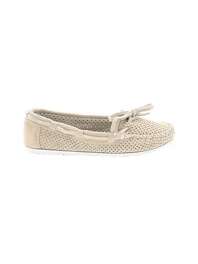 Pre-owned Minnetonka Flats In Ivory