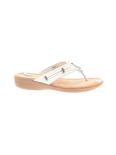 Pre-owned Minnetonka Flip Flops In White